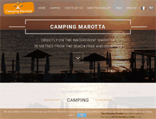 Tablet Screenshot of campingmarotta.it